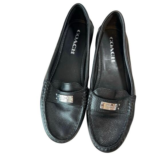 Coach Soft Black Leather Loafers / Driving Shoe - Picture 1 of 9
